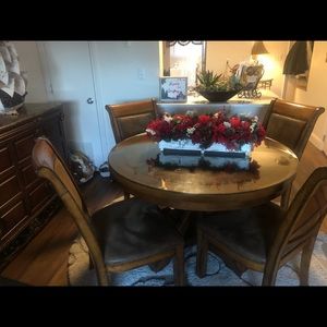 Huge  floral Christmas centerpiece with candles